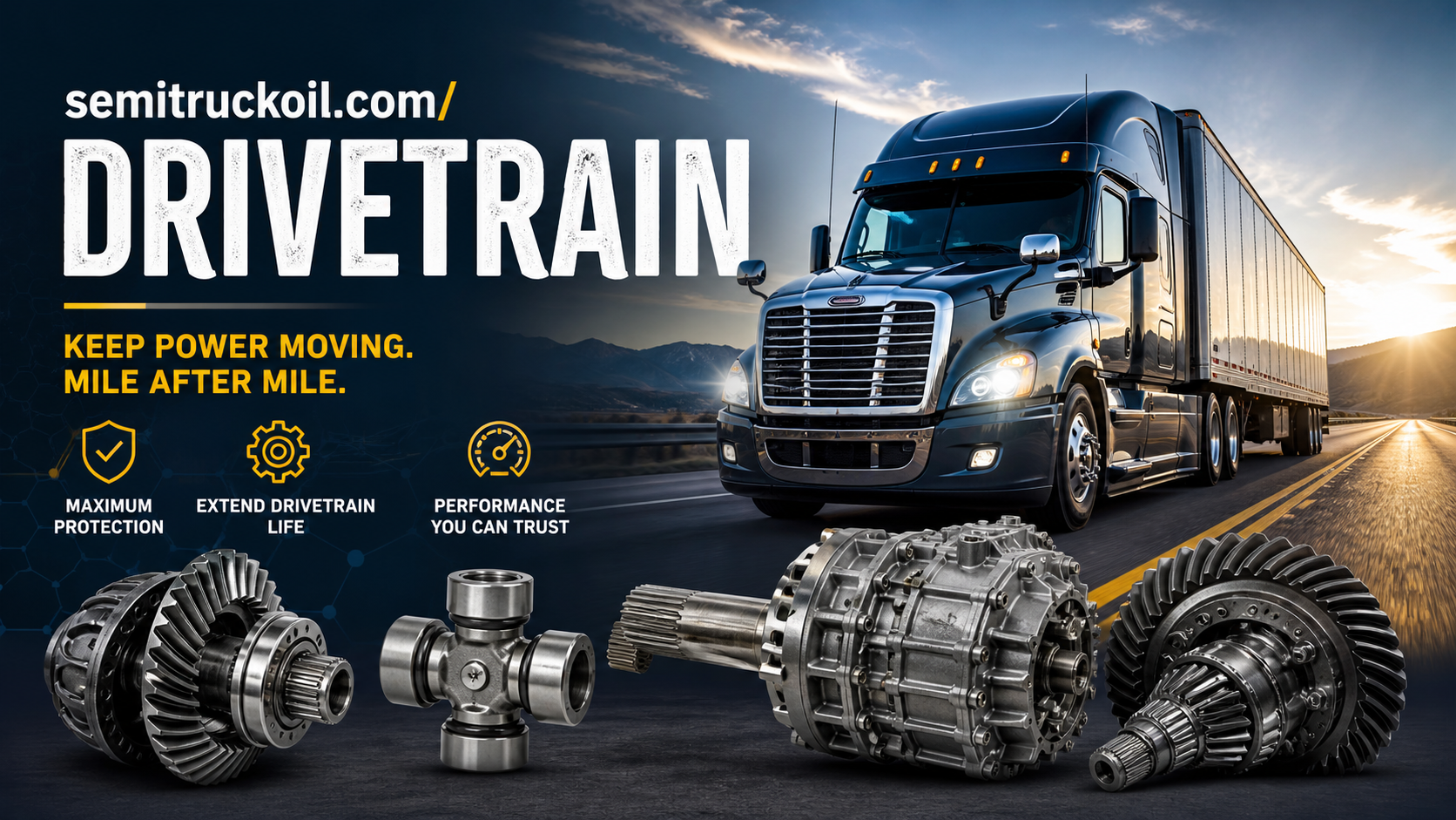 Semi Truck Drivetrain Fluids | Gear Oil, Transmission & Differential
