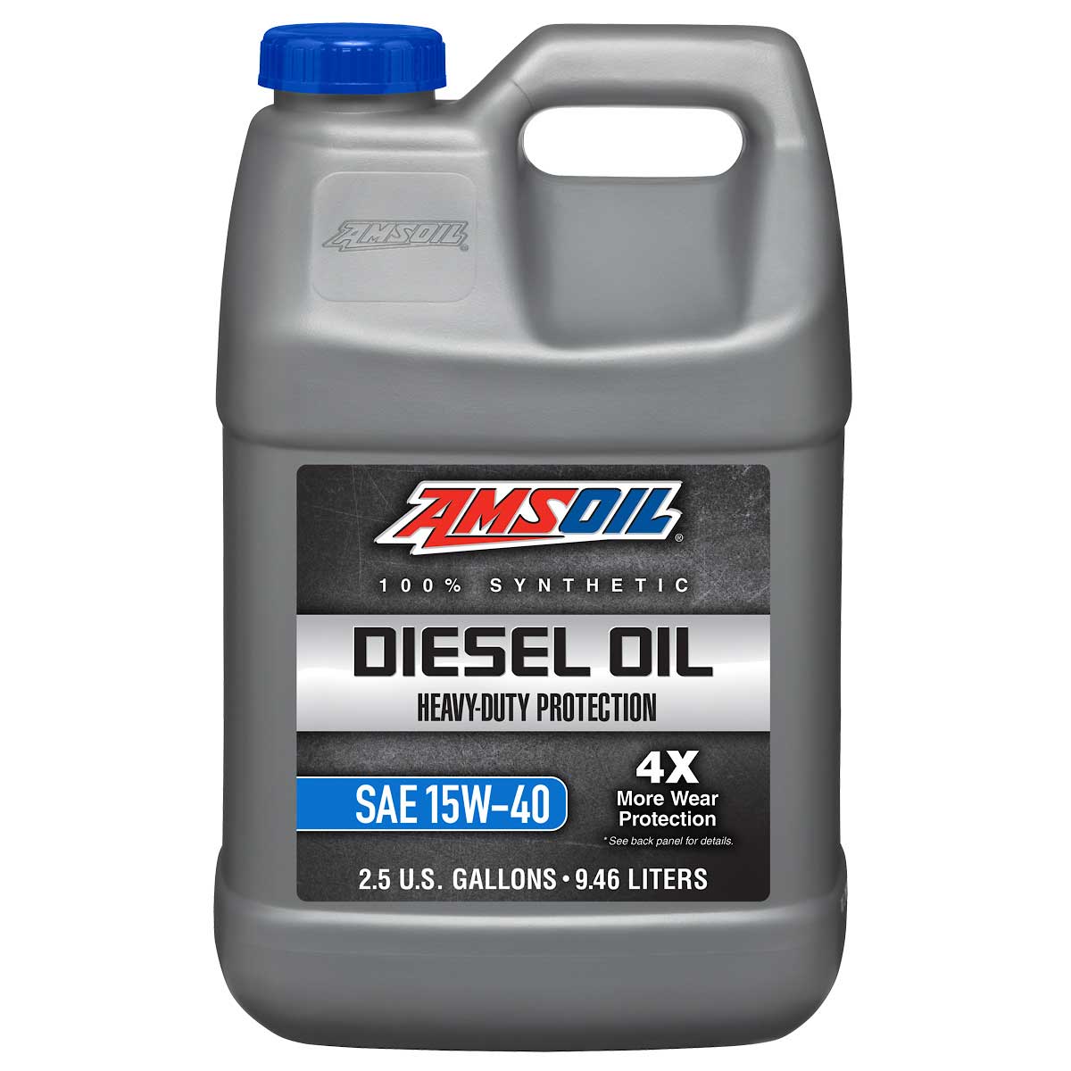 AMSOIL Heavy-Duty 15W-40 100% synthetic diesel oil 2.5-gallon jug